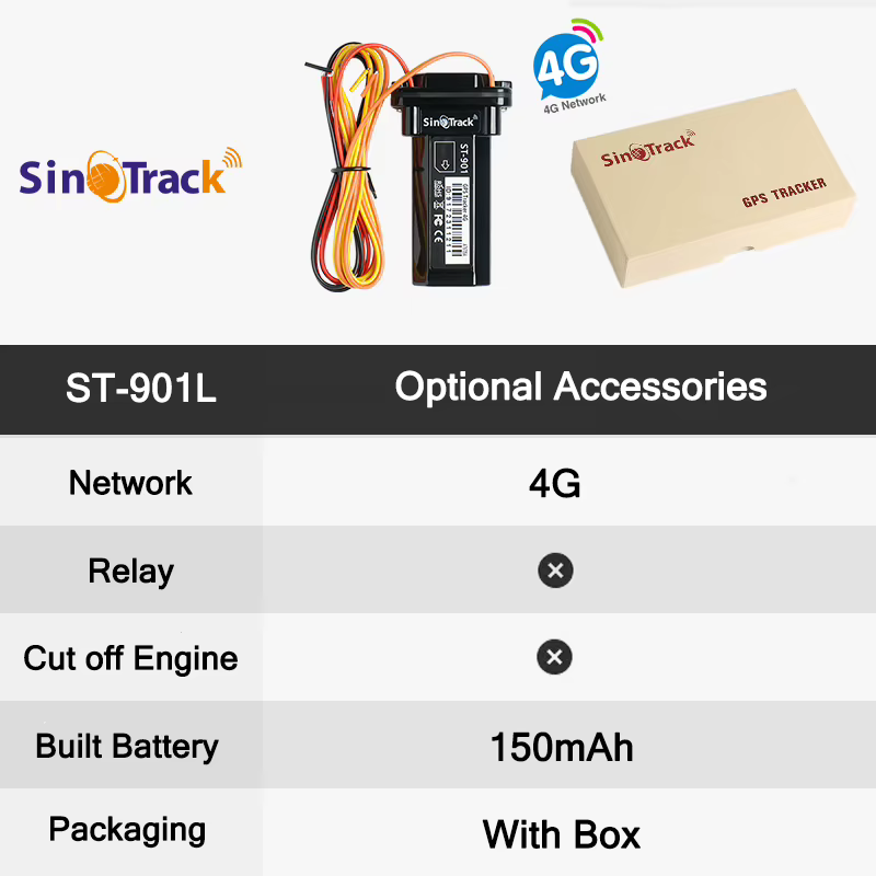 4G Mini Tracker ST-901L Étanche un.com étain Batterie GPS pour Voiture véhicule gps dispositif moto 