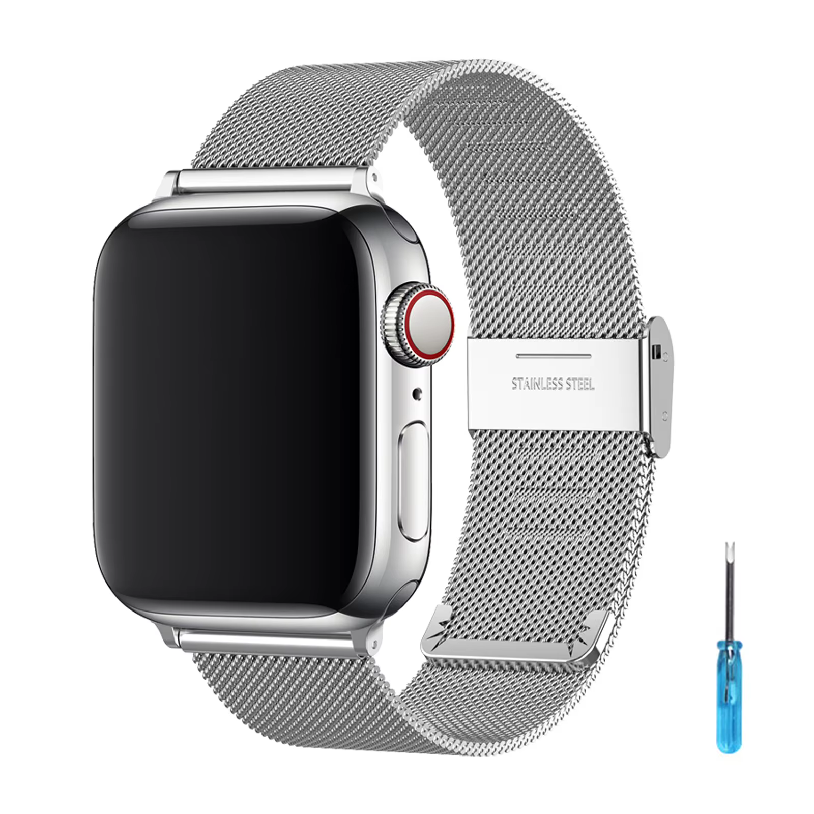 Bracelet milanais pour Apple Watch Ultra 3 2 49mm 44mm 42 46 44 40 41 45 38mm Bracelet en métal pour