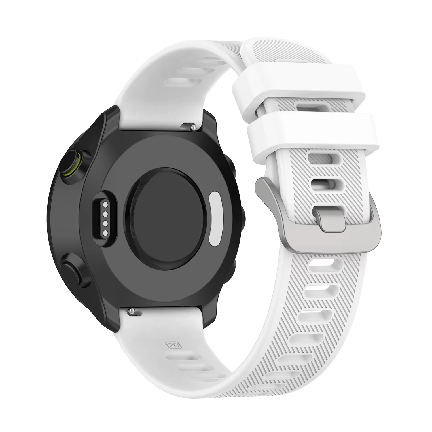 Bracelet de montre en silicone avec bouton officiel, bracelet de sport, Garmin 245, Forerunner 245M,