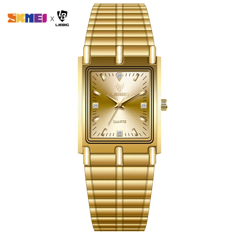 Montres de luxe pour hommes et femmes, Bracelet en acier doré, à Quartz, L1018, 2022