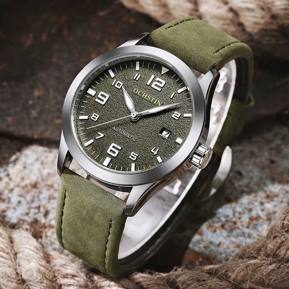 OCHSTIN hommes montre mécanique automatique de luxe tenue décontractée militaire Sports de plein air