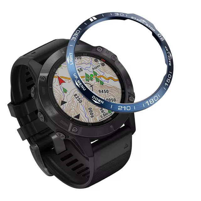 Anneaux de lunette boîtier en métal pour Garmin Fenix 7 7X 6 6X Pro 5 5 Plus Bracelet anneau couvert