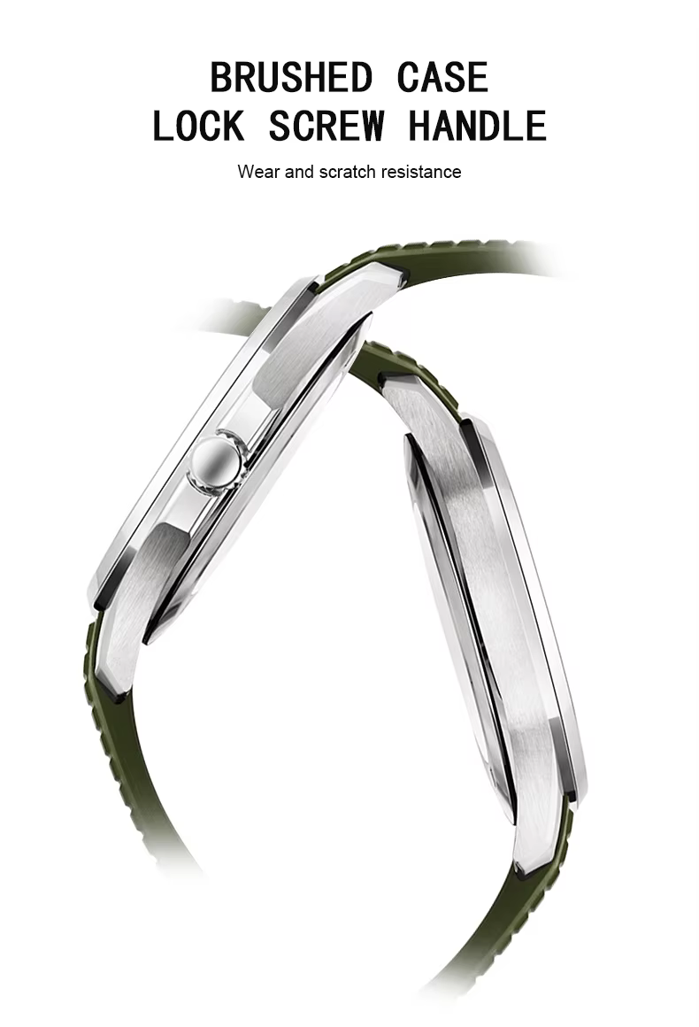 Specht & Sohne marque montres mécaniques automatiques montres de sport saphir vert lumineux 50M étan