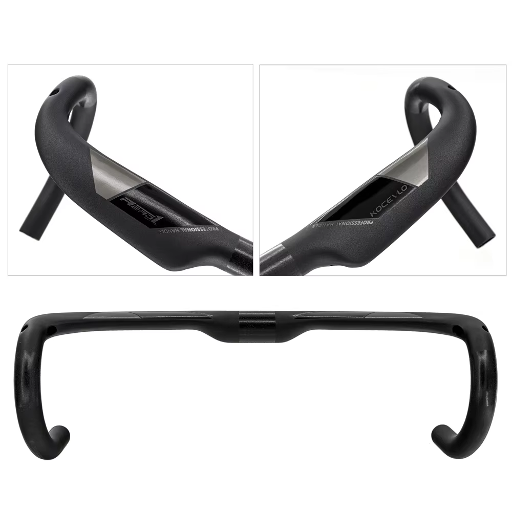 KOCEVLO – guidon de vélo en fibre de carbone, réduit la résistance, barre pliée, renforce les pièces