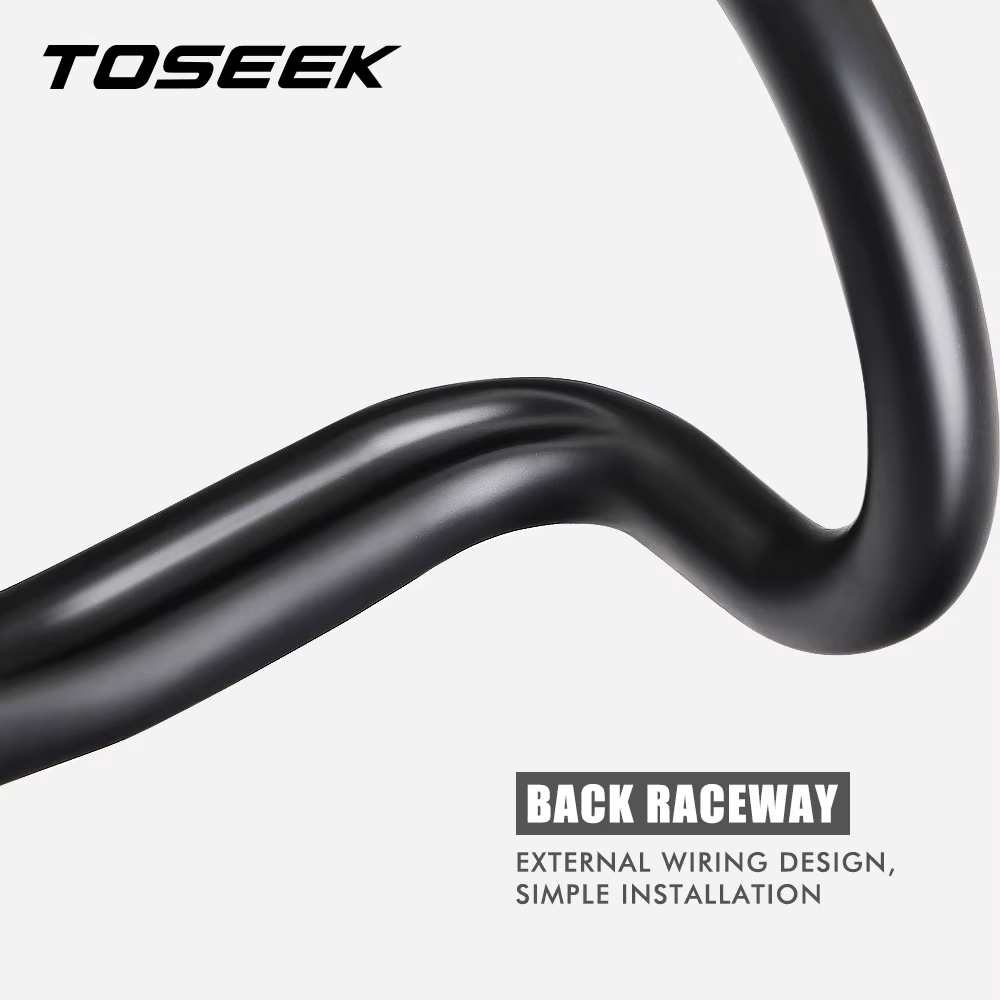 TOSEEK – guidon en carbone pour vélo de route, réduire la résistance, barres coudées, pièces de renf