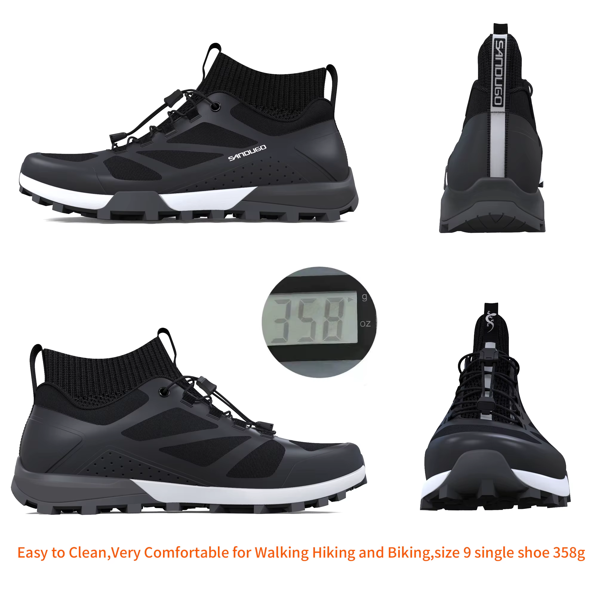 Chaussures de cyclisme VTT pour hommes, chaussures de VTT, chaussures plates adaptées, adaptées au V