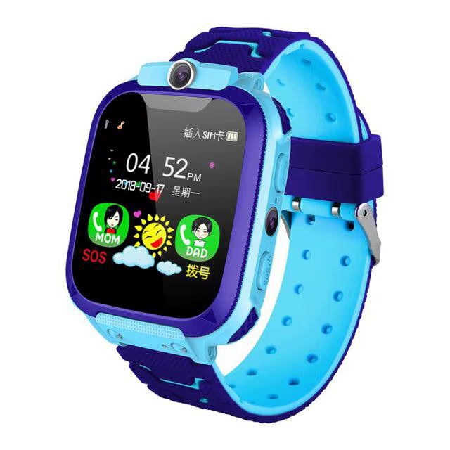 Montre connectée Q12 pour enfants, appel téléphonique SOS, suivi de localisation, caméra anti-perte,