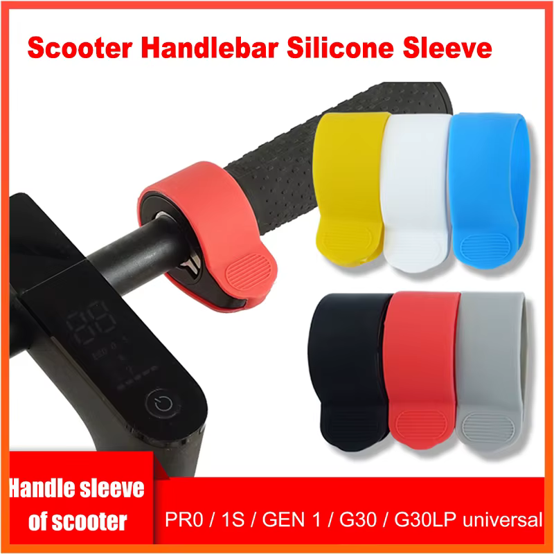 Manchon en Silicone pour guidon de Scooter, Protection du cadran des doigts, couvercle en caoutchouc