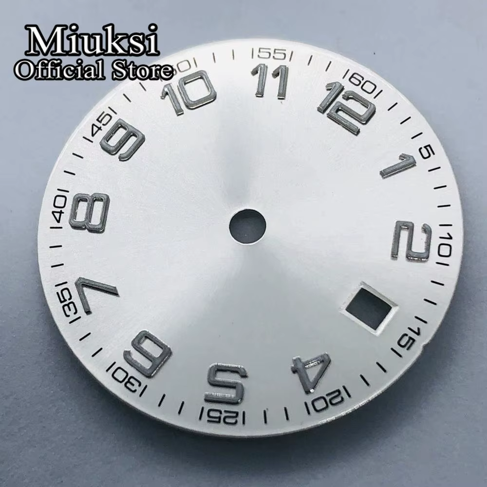 Miuksi – cadran lumineux pour montre, 29.2mm, argent bleu noir, adapté à ETA 2836 2824 minzhu DG2813