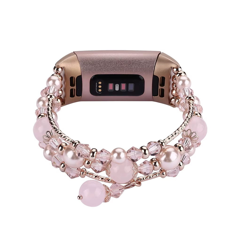 Bracelet de montre de mode pour Fitbit Charge 4 3 bandes pour femmes Charge 5/6 bracelets avec bijou