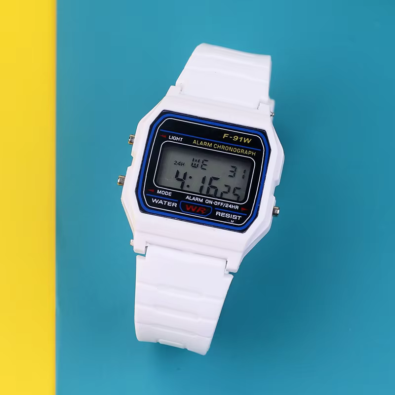 Montres électroniques pour femmes et hommes, montre-bracelet numérique LED, bracelet en caoutchouc o