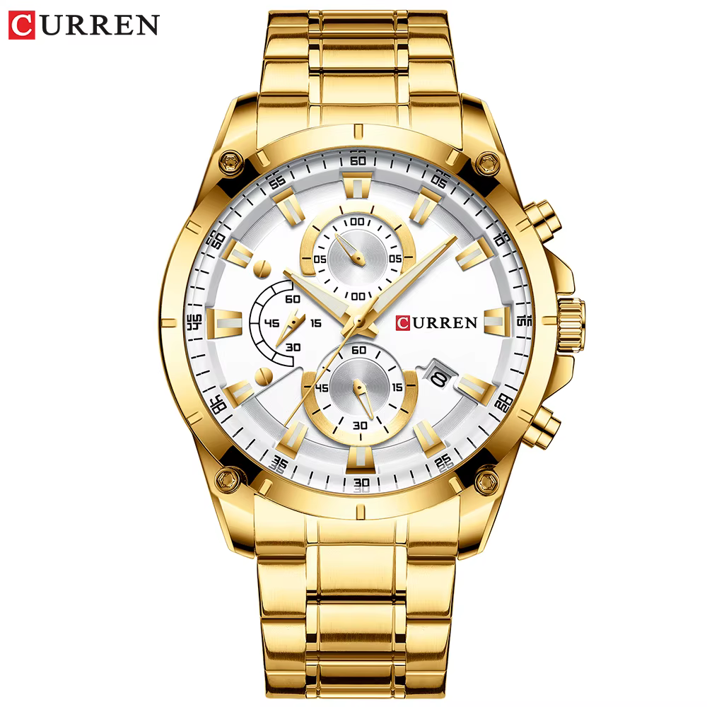 CURREN hommes montres haut tendance marque de luxe affaires automatique Date montre hommes décontrac