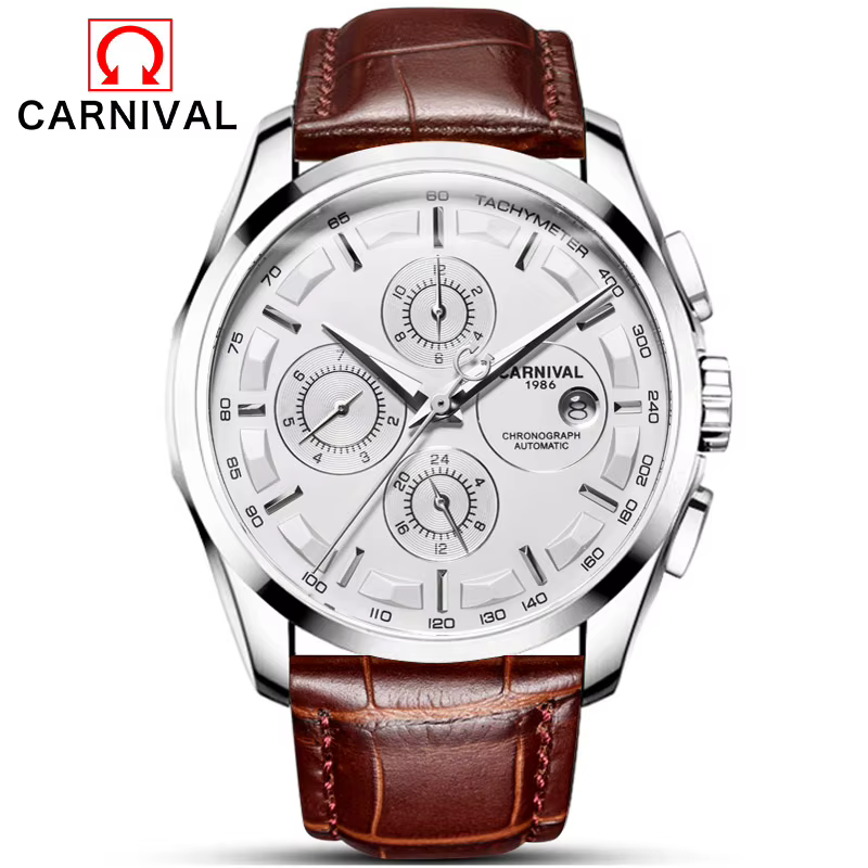 Relogio masculino – montre automatique de carnaval pour hommes, horloge mécanique d'affaires, bracel