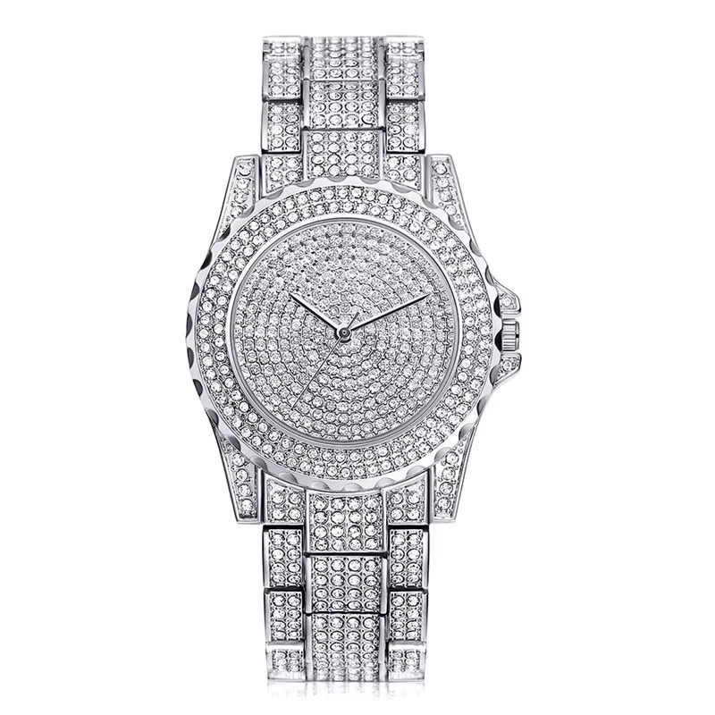 Feminino Relogio femmes montres cristal plein acier dames montre-bracelet Quartz femme reloj hombre