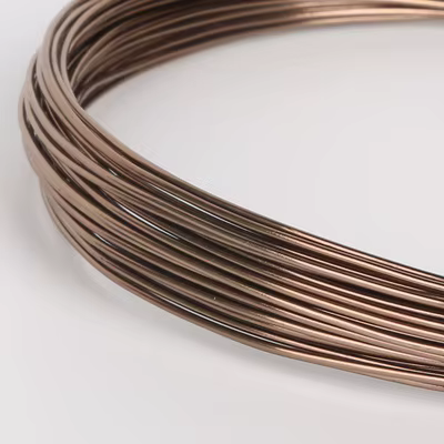 Fil d'aluminium marron souple 1/1, 5/2/2, 5/5mm, fil de perles pour Bracelet, collier, fabrication d