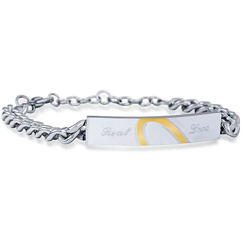 Bracelets de Couple d'amour réel à la mode, bijoux en acier inoxydable, breloques, cadeau pour amour