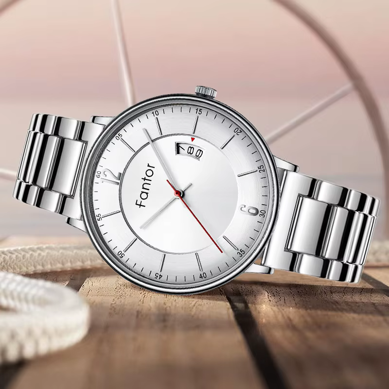 Fantor – montre-bracelet à Quartz pour hommes, marque de luxe, étanche, en acier inoxydable, de qual