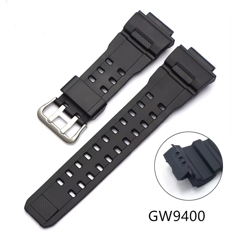 Bracelets de rechange pour Casio g-shock GW-9400 gshock gw9400, Sport, étanche, en résine noire, acc