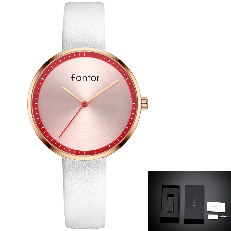 Phantom – montre en cuir pour femmes, marque de luxe minimaliste, cadran vert, élégante, à Quartz
