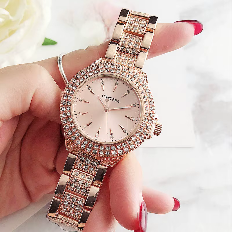 Montre Genève avec biscuits pour femme, montre classique pour femme, horloge blanche argentée, luxe 