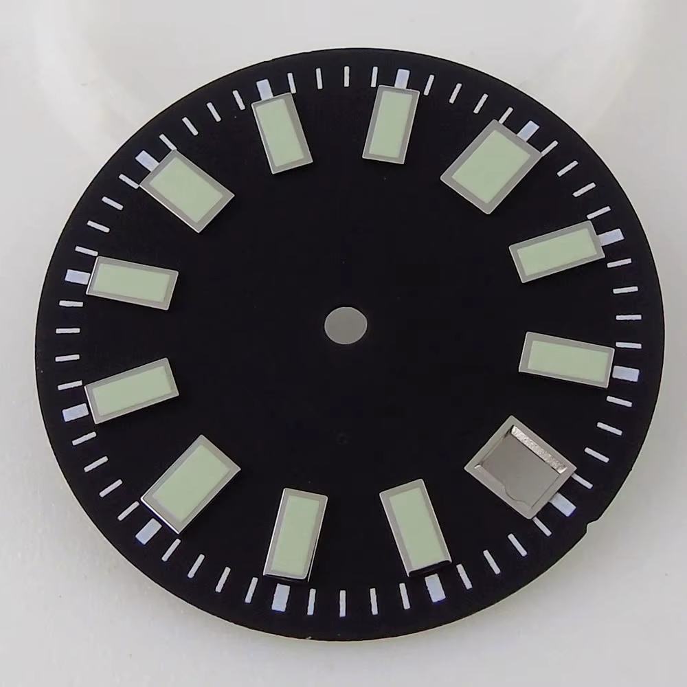 Cadran de montre Super lumineux 29mm, noir, bleu, gris, adapté pour eta 2824 2836 NH36 NH35 7S26 62m