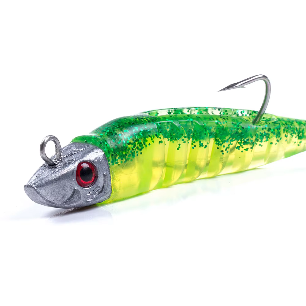 HENGJIA tête de gabarits appât en Silicone souple Wobblers 9cm15g 11cm 25g pêche en mer leurres soup