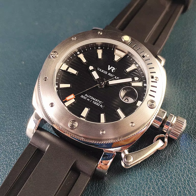 Montre mécanique automatique pour homme 44 mm, style italien, commémorative marine royale, mouvement