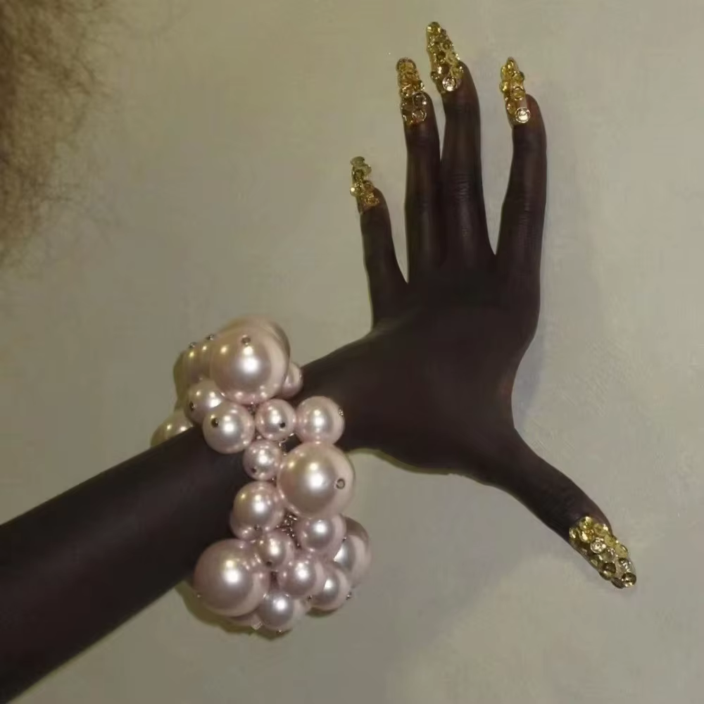 Bracelet d'imitation de perles personnalisé pour femmes, bijoux transfrontaliers, Style géométrique 