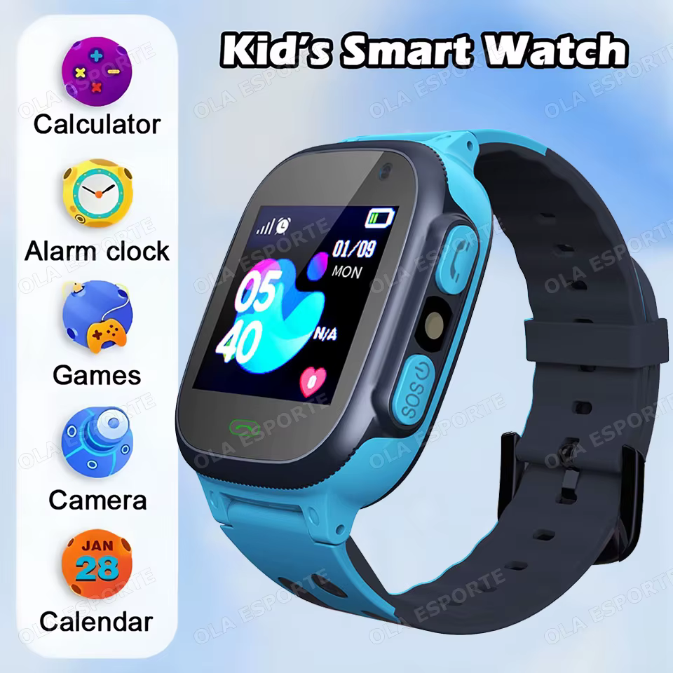 4G enfants montre intelligente Mini enfants téléphone avec calculatrice appel SOS caméra enfants Sma