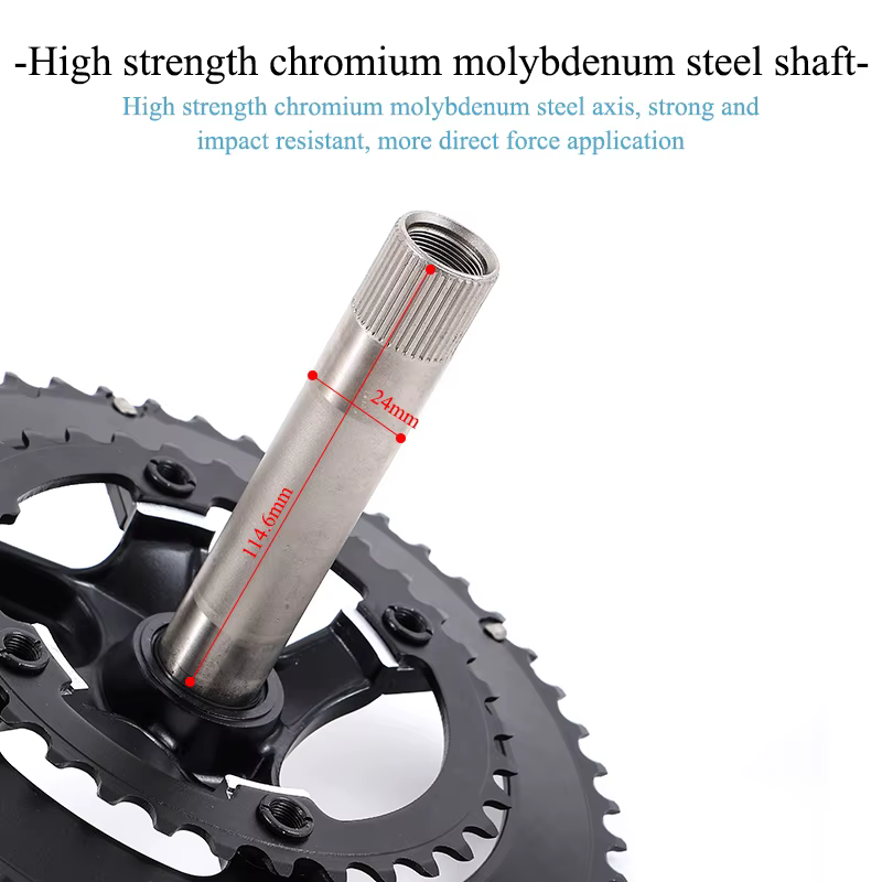 KEOS – pédalier de vélo de route 110BCD, en alliage d'aluminium, Double plateau 50/34TC, roue à chaî