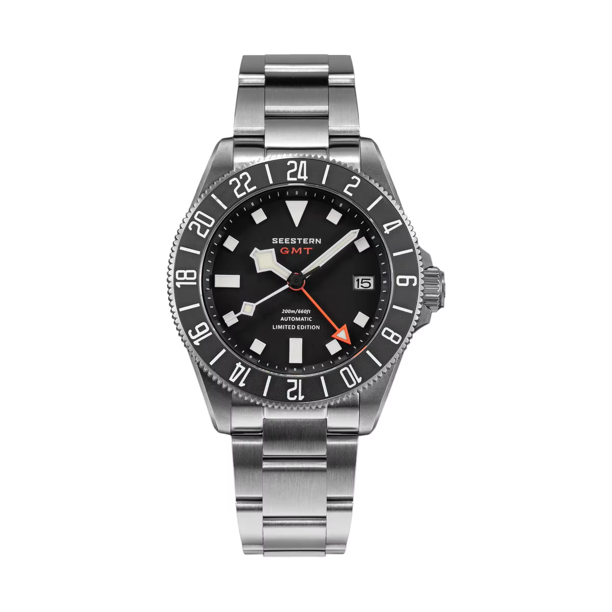Montre de plongée GMT pour hommes, montres-bracelets en titane, mouvement automatique Peacock SL3032
