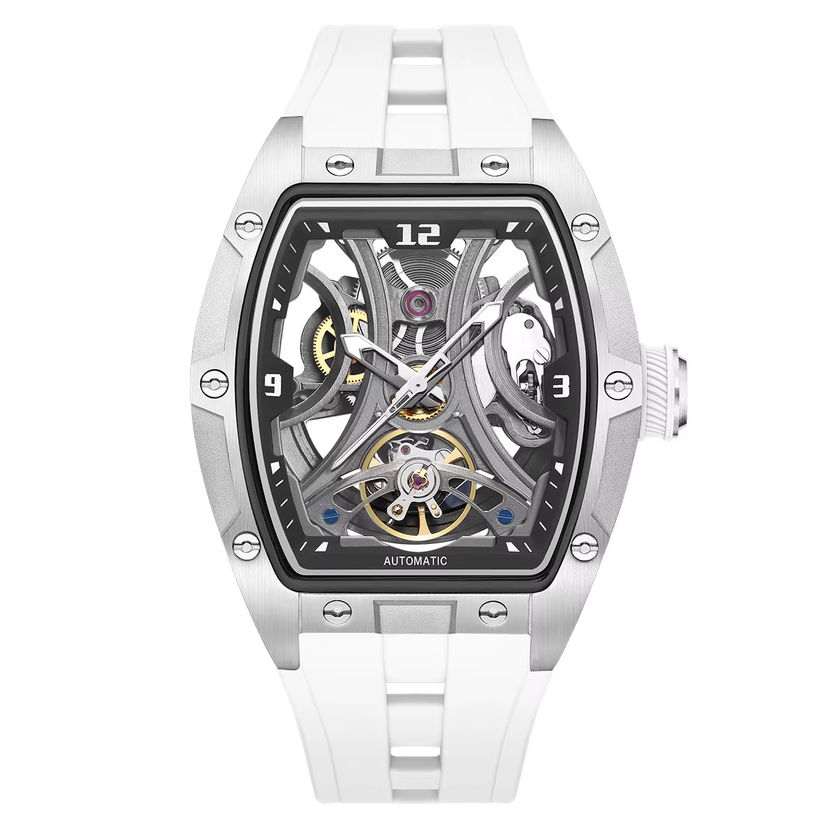 Montre mécanique de sport tendance MEGIR pour homme, montre-bracelet automatique à remontage automat
