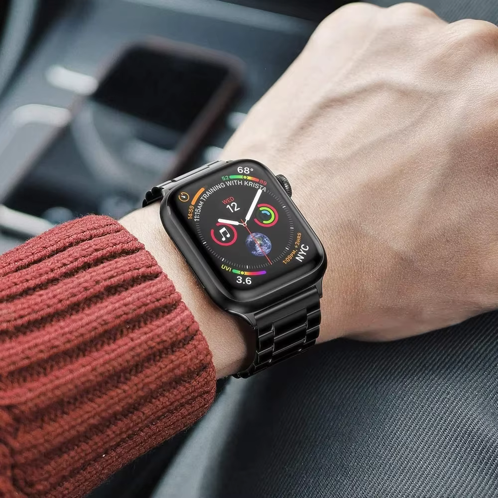 Bracelet en acier pour Apple Watch Band, Bracelet de montre, 44mm, 40mm, 45mm, 41mm, Ultra 2, 49mm,