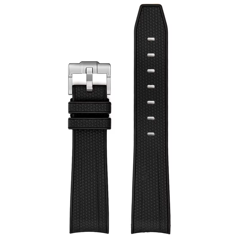 Bracelet de montre pour Omega X Swatch, joint MoonSwatch Speedmaster, extrémité incurvée, caoutchouc