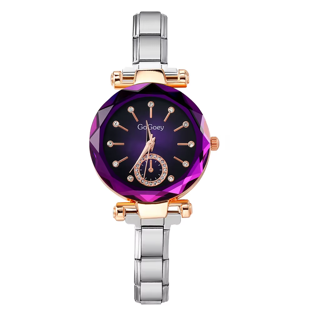  URING Tide – montre-bracelet circulaire colorée, bracelet en acier inoxydable, largeur 9mm, montre
