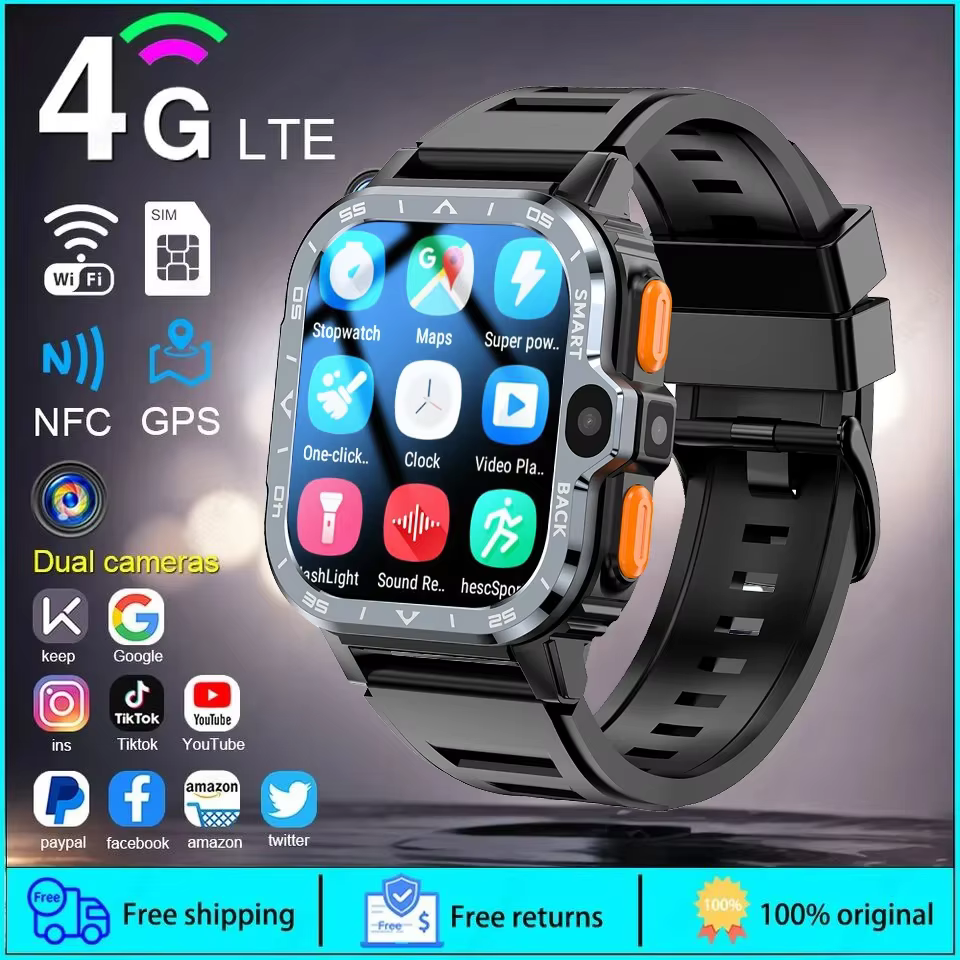 Support 4G/5G carte SIM montre intelligente hommes 16/64GB mémoire HD appel vidéo GPS Navigation 800