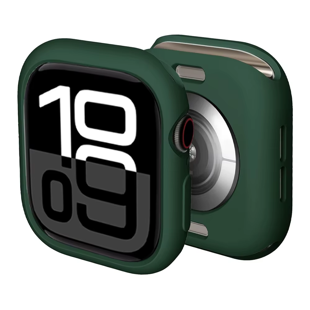 Coque en silicone souple pour bracelet Apple Watch 46mm 45 44mm 42mm 41 40mm, accessoires de protect