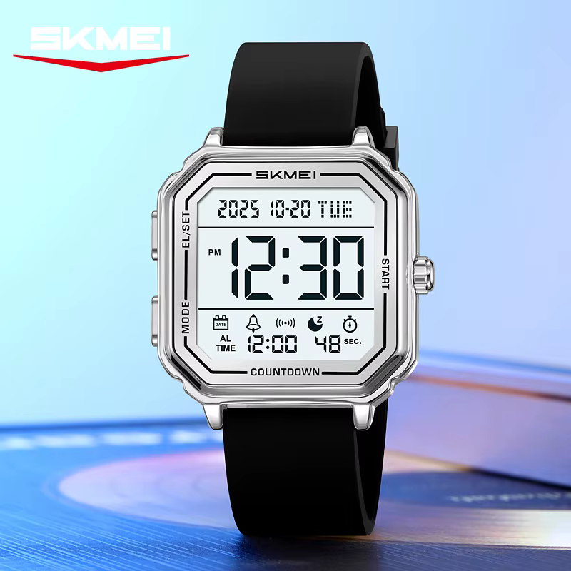 Montre sport SKMEI 2559 avec écran rétroéclairé, montre décontractée pour homme, chronographe numéri