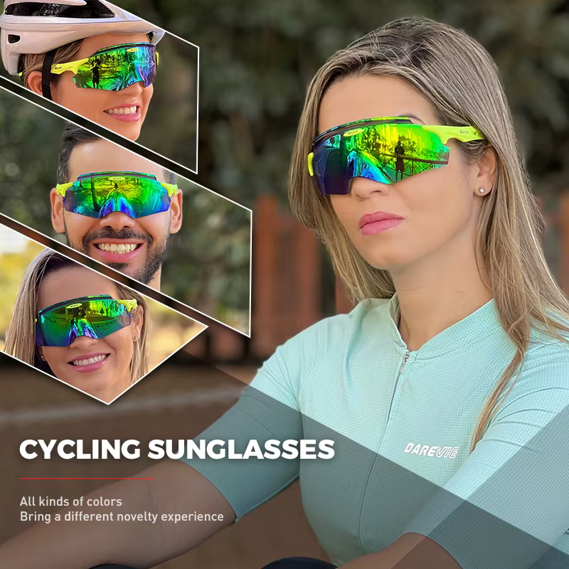 Scvcn hommes lunettes de cyclisme Sport de plein air lunettes de soleil de course femmes vtt vélo lu
