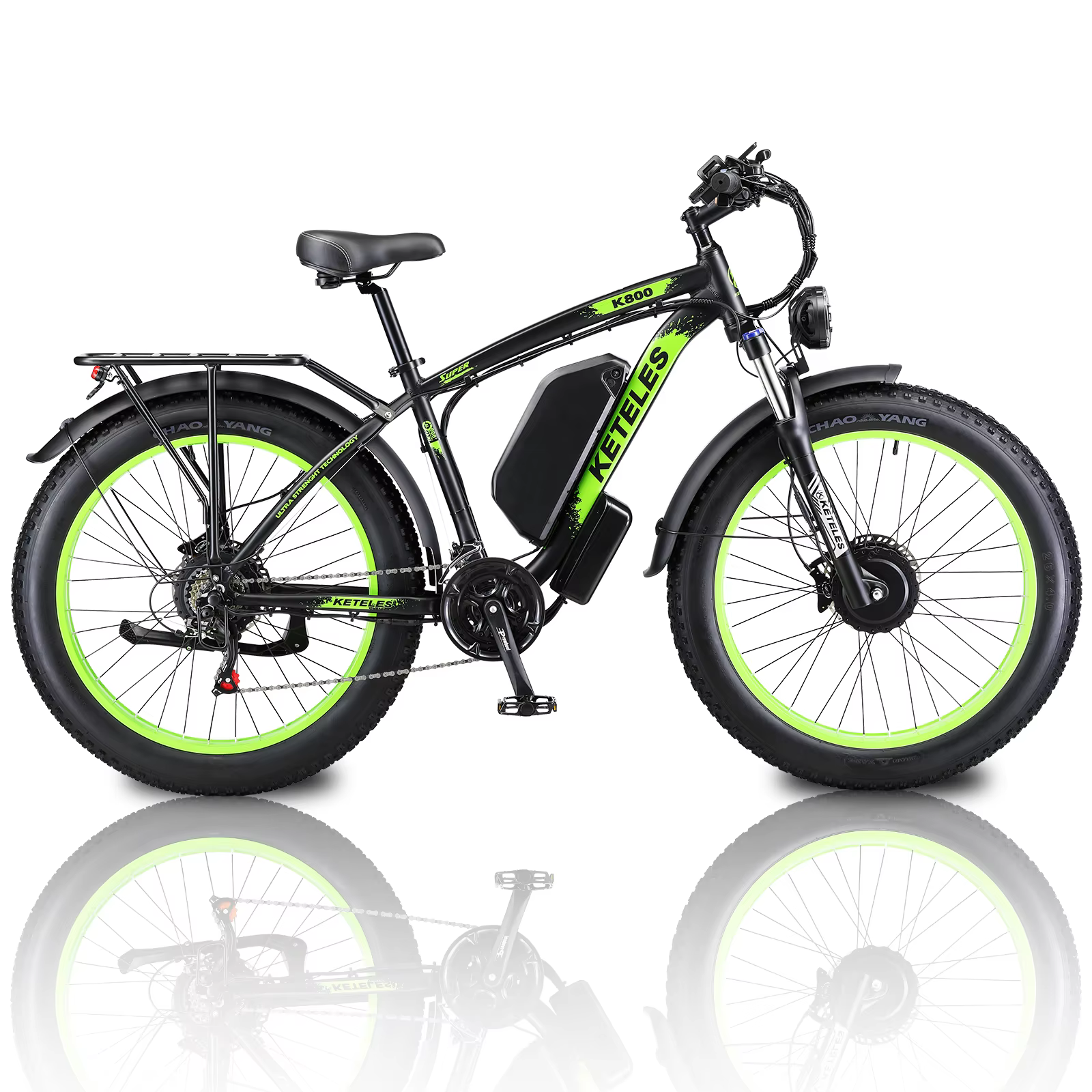 EllTELES-Vélo Électrique Hybride à Moteur K800 de 2000W pour Adulte, Bicyclette de Montagne de Neige