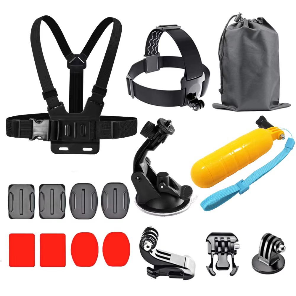 Ensemble d'accessoires pour caméra d'action pour Gopro Hero13 12 11 10 pour Xiaomi Yi Insta360 X4 X3