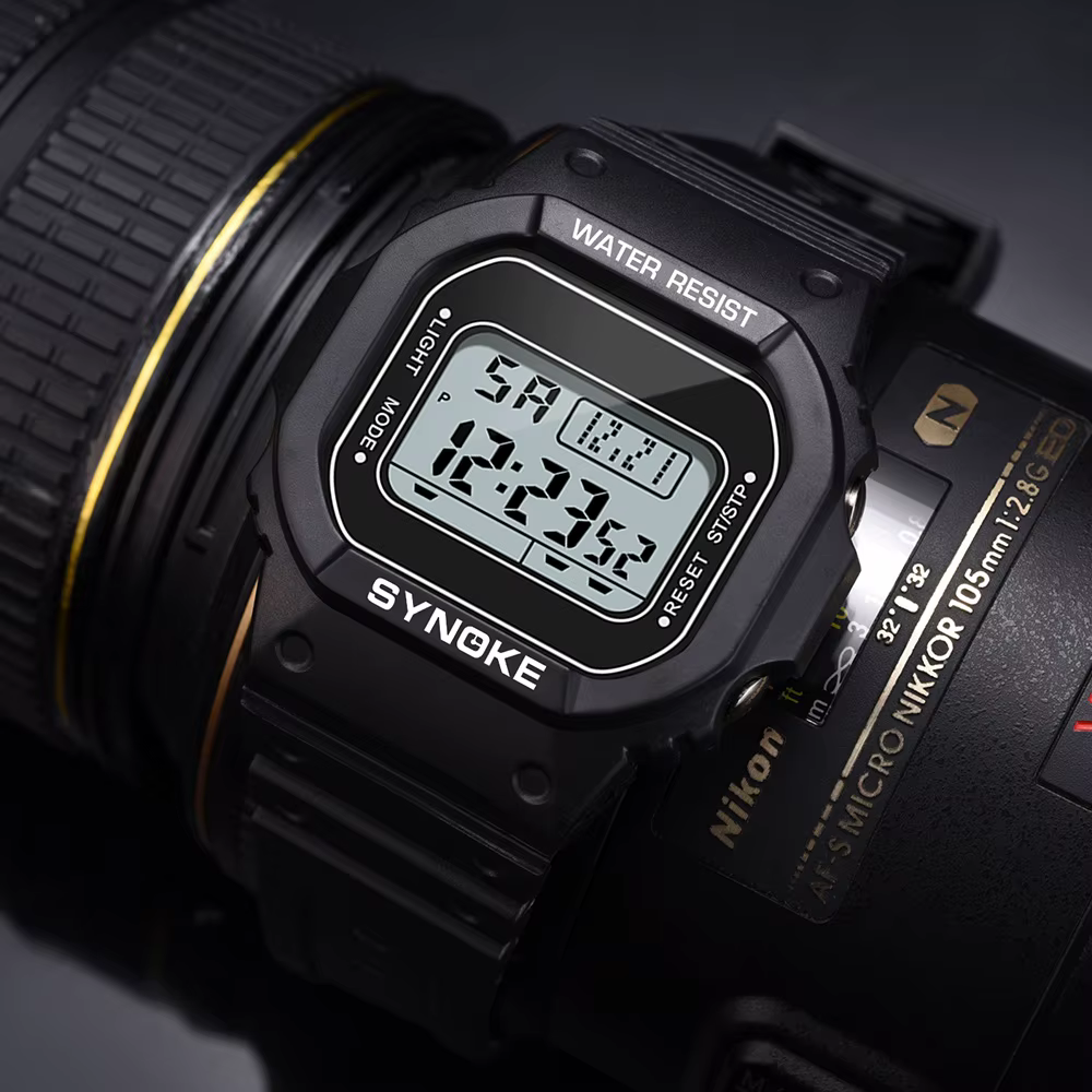 Montres numériques militaires hommes sport chronographe lumineux étanche mâle montres électroniques 