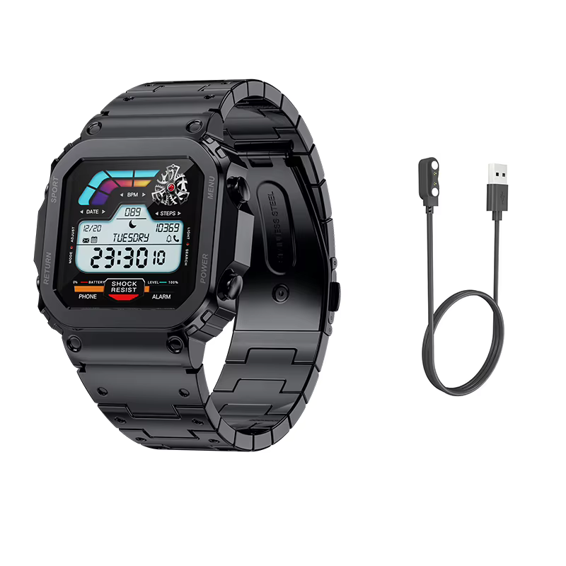 Montre connectée en acier pour hommes montre intelligente de luxe haut de gamme Aiweile AW39 Fitness