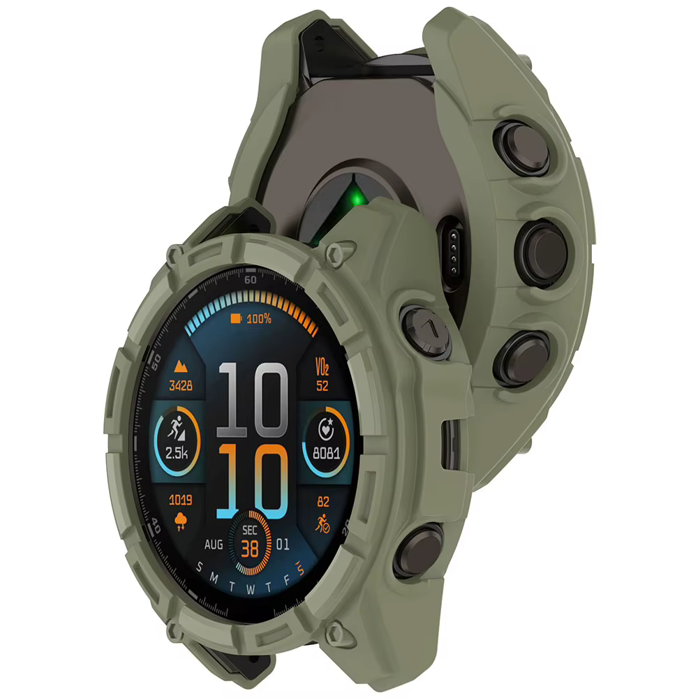 Housse de montre en Silicone pour Garmin Fenix8 solaire 51MM 47MM, coque de remplacement pour montre