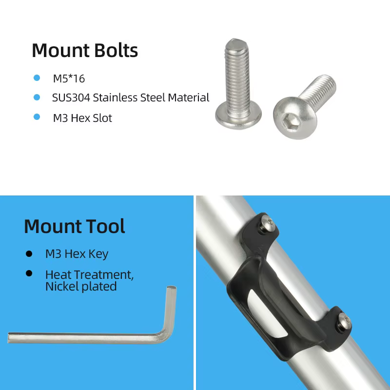 VTT 20-28 mm de diamètre. Support de pompe à vélo, Fixation de sangle à boucle à crochet, accessoire