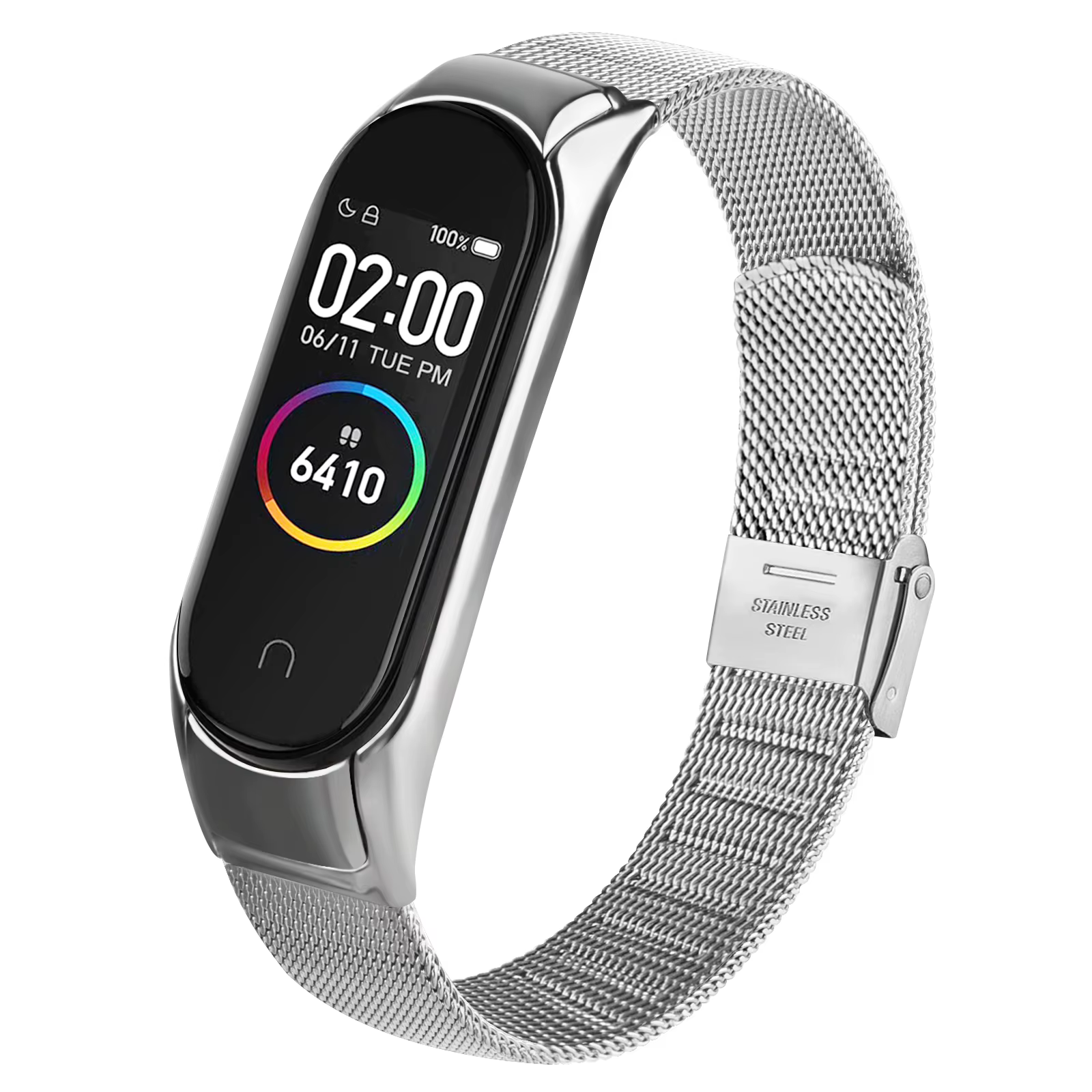 Bracelet pour Xiaomi Mi Band 6 5 4 3 Bracelet de montre en métal milanais pour Mi Band 4 3 Bracelet 