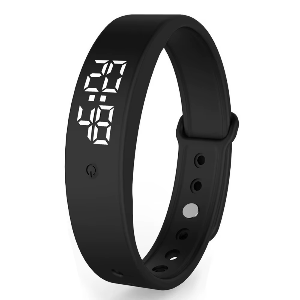 Bracelet d'alarme vibrant étanche, réveil par Vibration, moniteur de température corporelle, Bracele