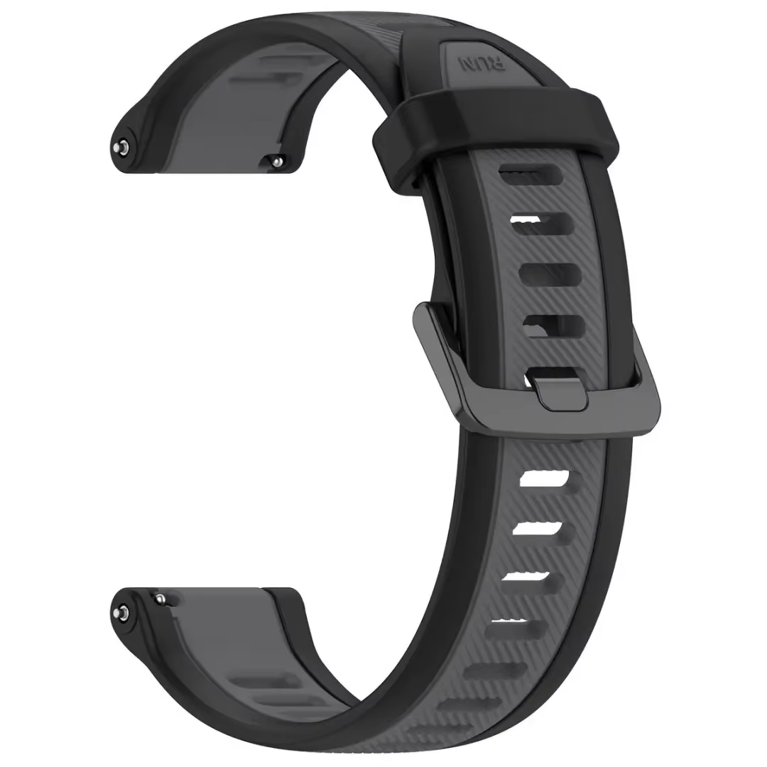 Bracelet de sport en silicone bicolore pour Garmin Forerunner 55 158 245 645 165 570 970 255 255s 26