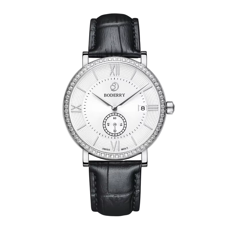 Boderry suisse mouvement à Quartz montre ELEGANT II luxe élégant affaires étanche montre-bracelet ho