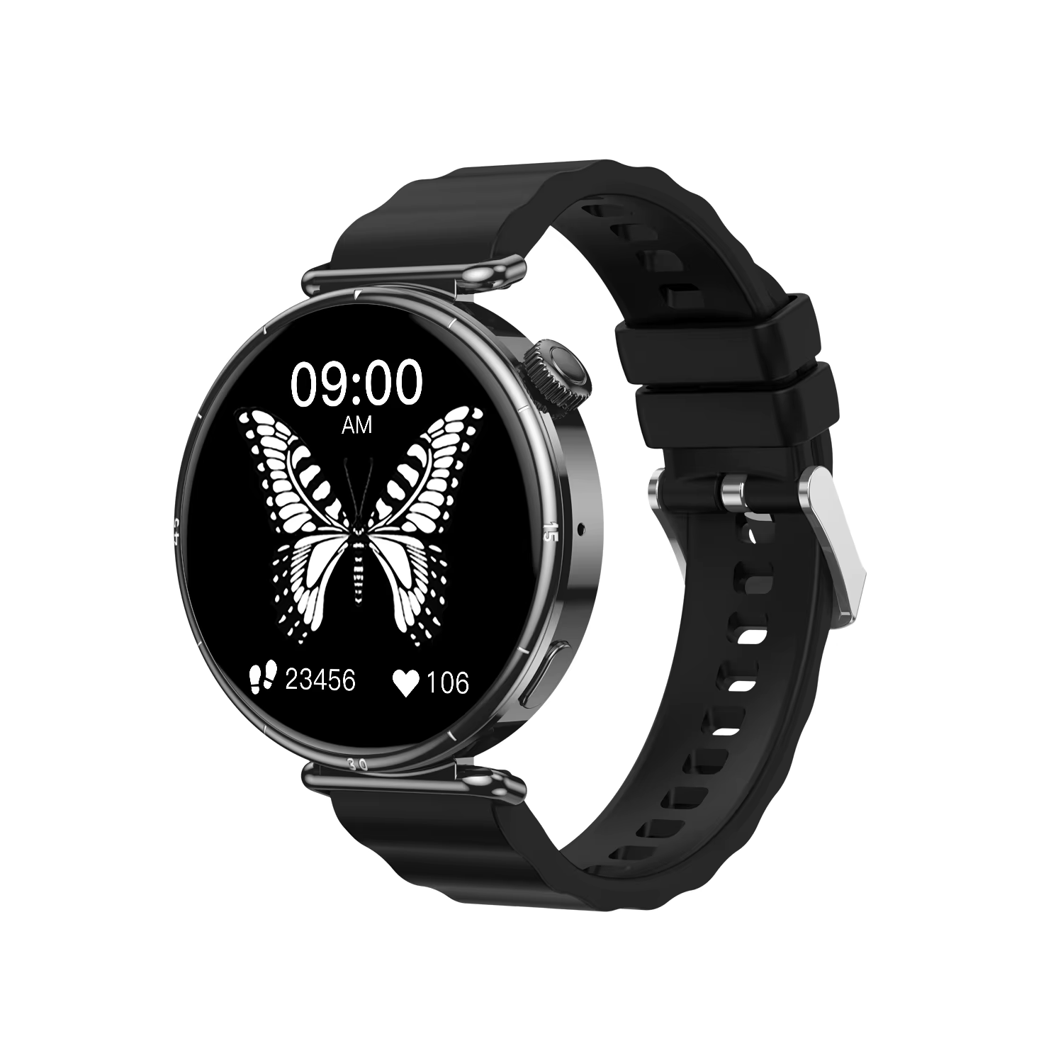 Montre intelligente d'appel grand écran HD de 1.27 pouces, NFC, appel Bluetooth, moniteur de fréquen
